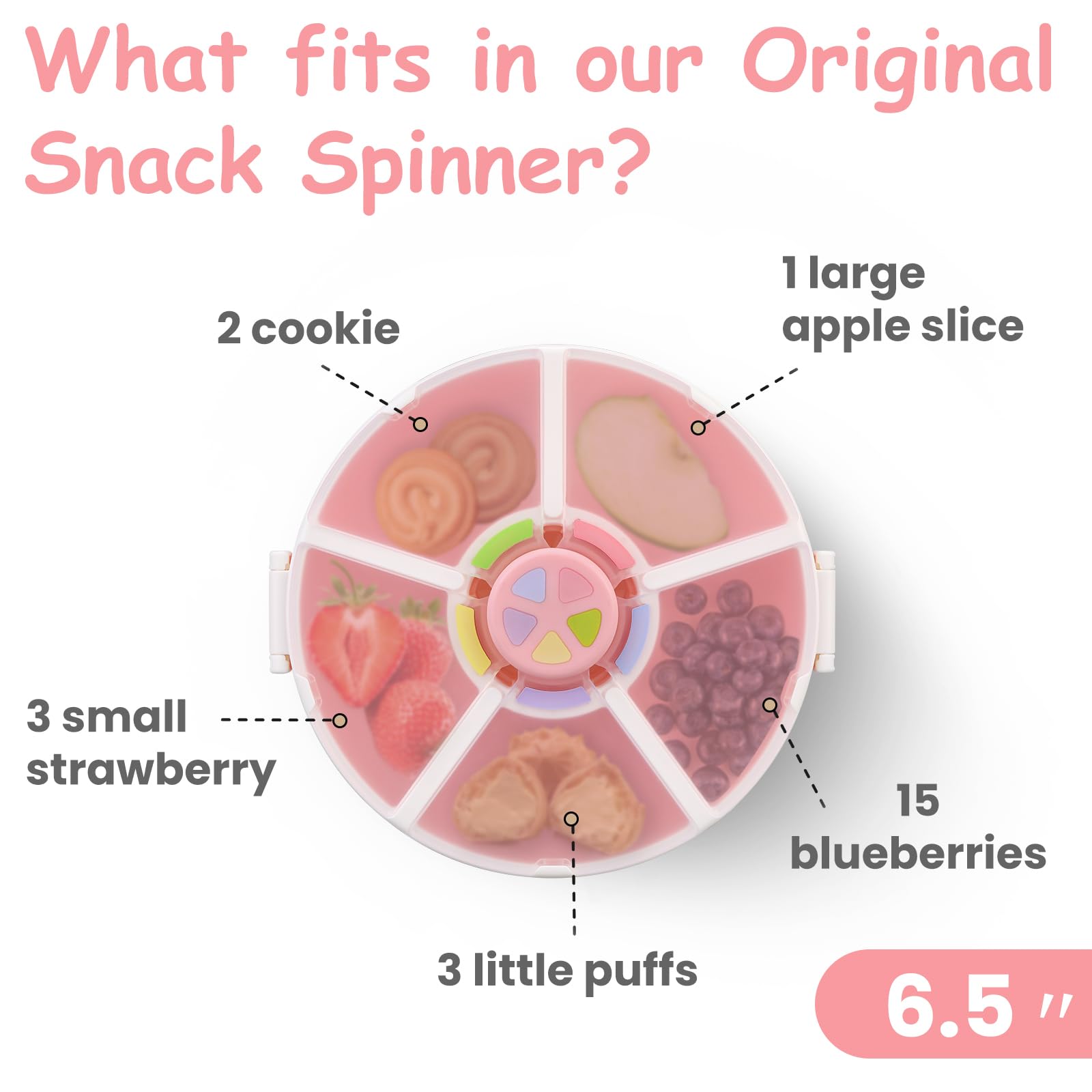 JOOPETALK removable divider adapts space for longer items like fruit