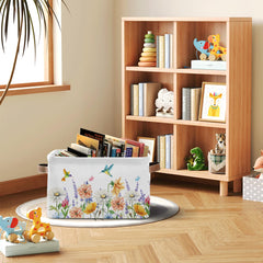 JOPJOLIW collapsible storage bin folded for space-saving storage