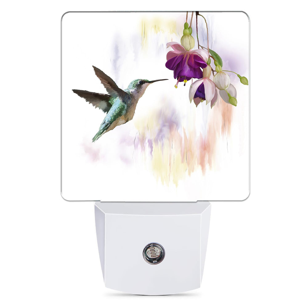 Jopowide Groovy hummingbird night light glows softly for safe nighttime navigation.