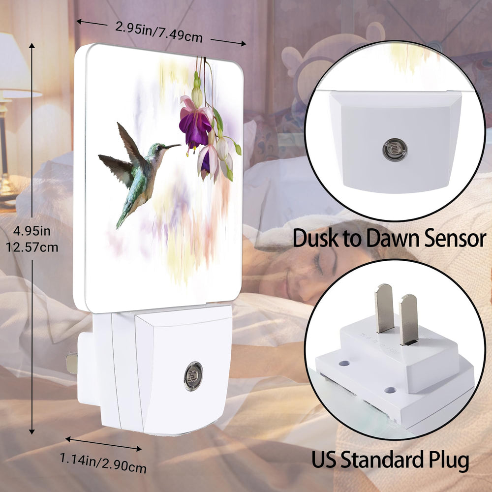 Jopowide hummingbird-flowers pattern glow adds whimsy to kids' rooms.