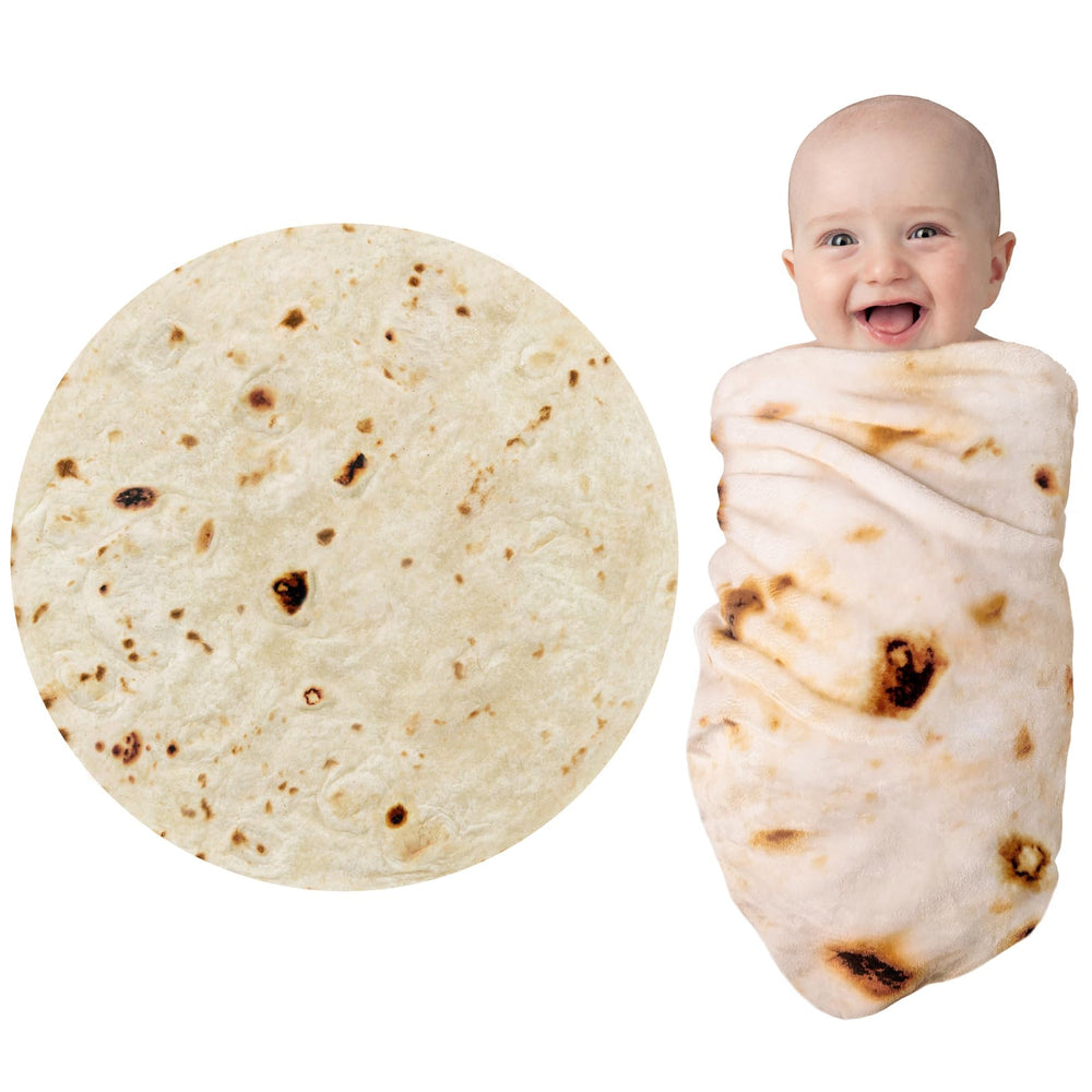 Jorbest burrito swaddle blanket yellow folded for cozy baby nap time