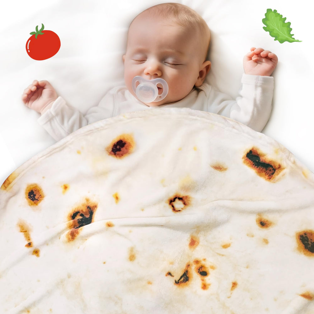 Jorbest burrito blanket 285gsm flannel soft texture for warmth