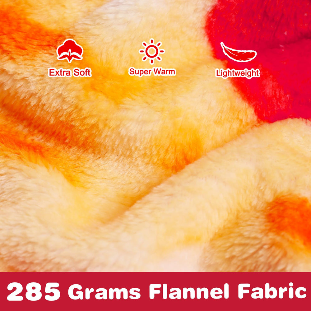 Jorbest Pizza Baby Blanket in crib demonstrates safe, comfortable napping companion