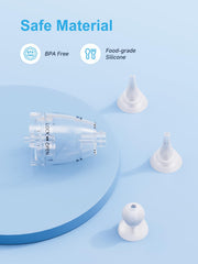 Jordcaslee flat-tip silicone for moderate congestion and quick cleaning