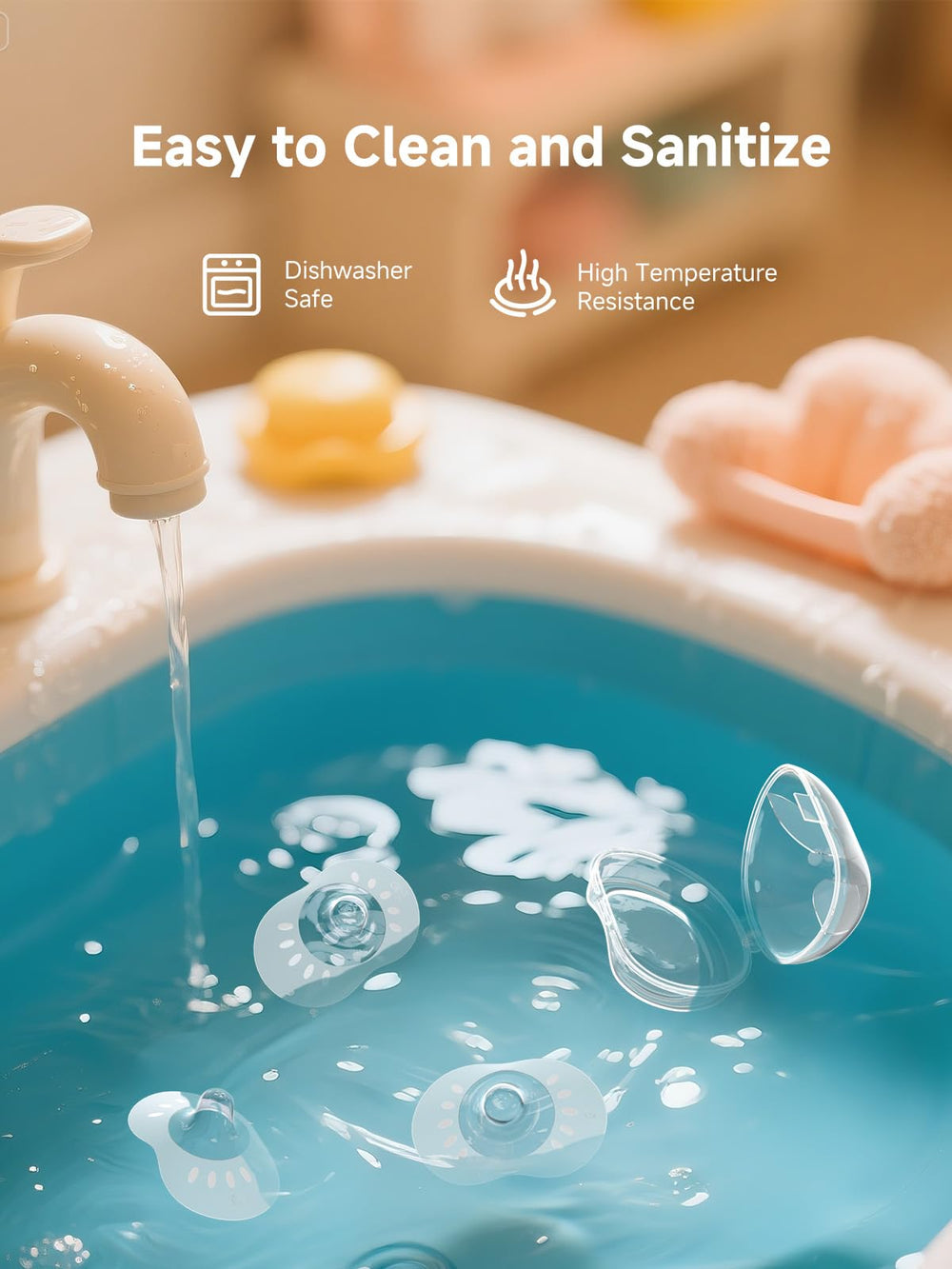 Jordcaslee silicone nipple shields are BPA-free and easy to sterilize.