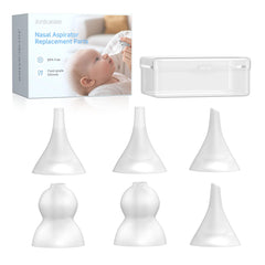 Jordcaslee replacement gourd-tip for nasal aspirator, gentle for shallow mucus relief.
