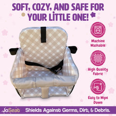 JoSeat cart-seat cover with one-hand installation and Velcro fits most standard carts.