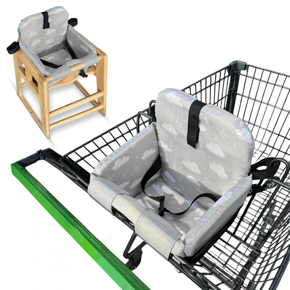 JoSeat shopping cart cover shields baby from germs during grocery trips