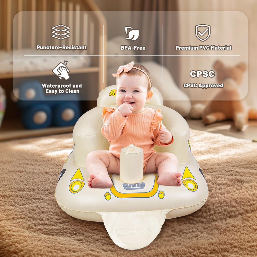 JOSEN inflatable seat built-in pump demonstrates quick inflation for busy days