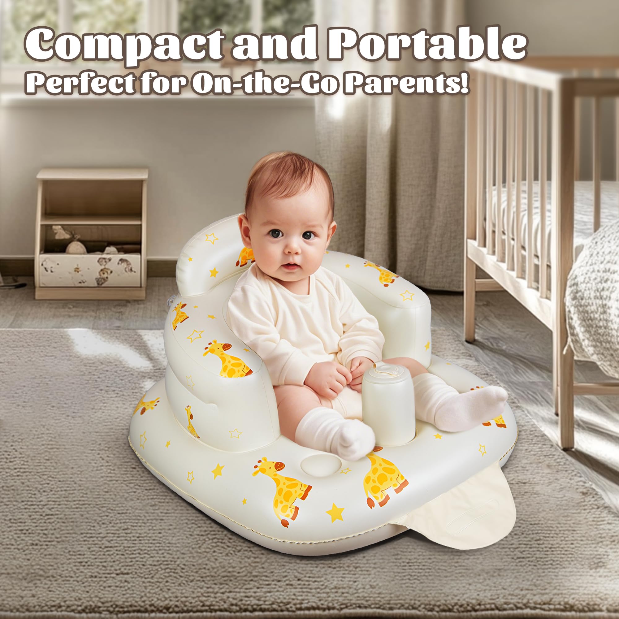 JOSEN giraffe inflatable seat packaged box for gifting.