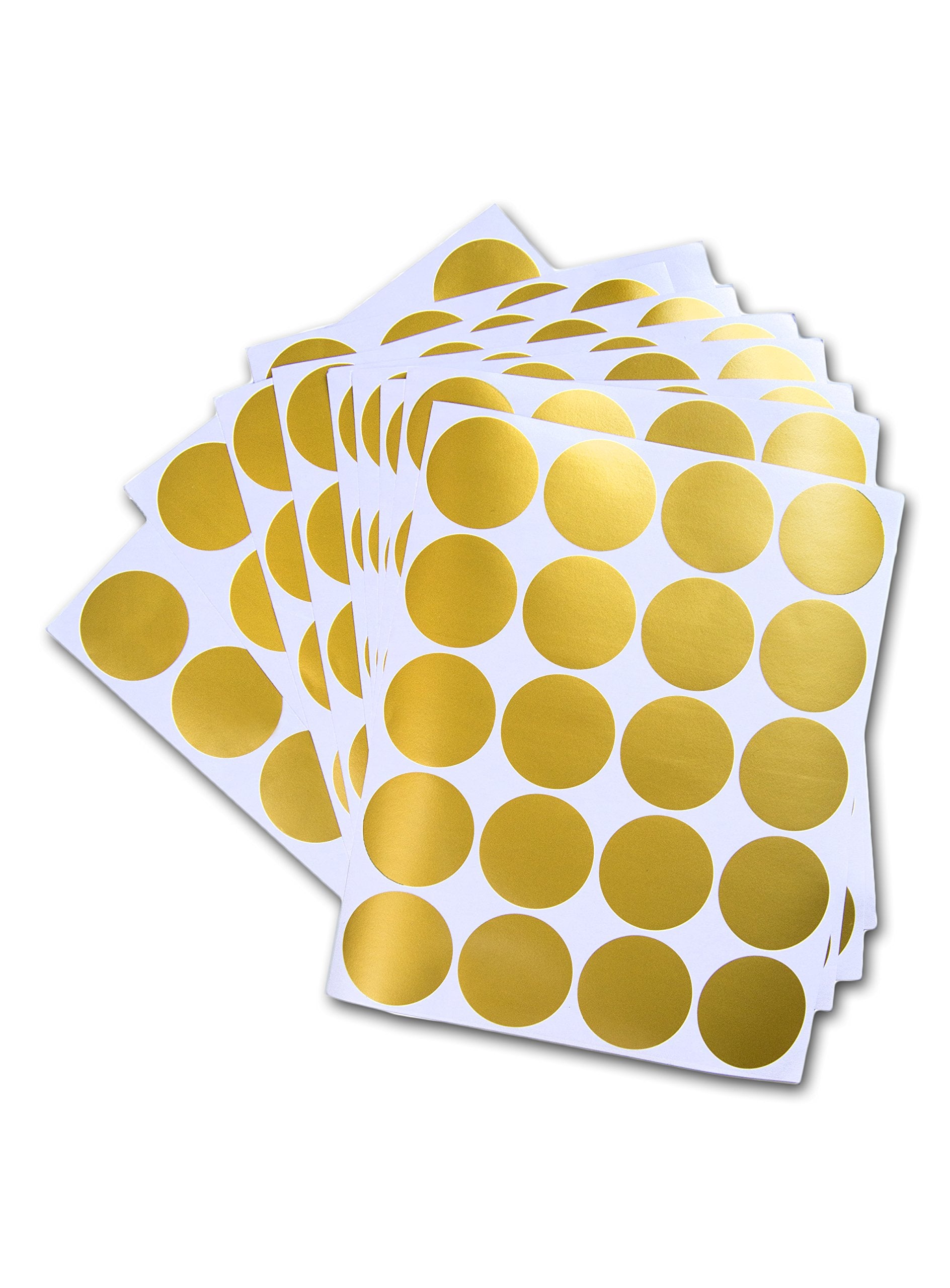 Josephine on Caffeine Posh Dots gold polka dot stickers for creative patterns.