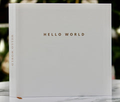Joss & Lac Design off white cover minimalist keepsake for baby memories