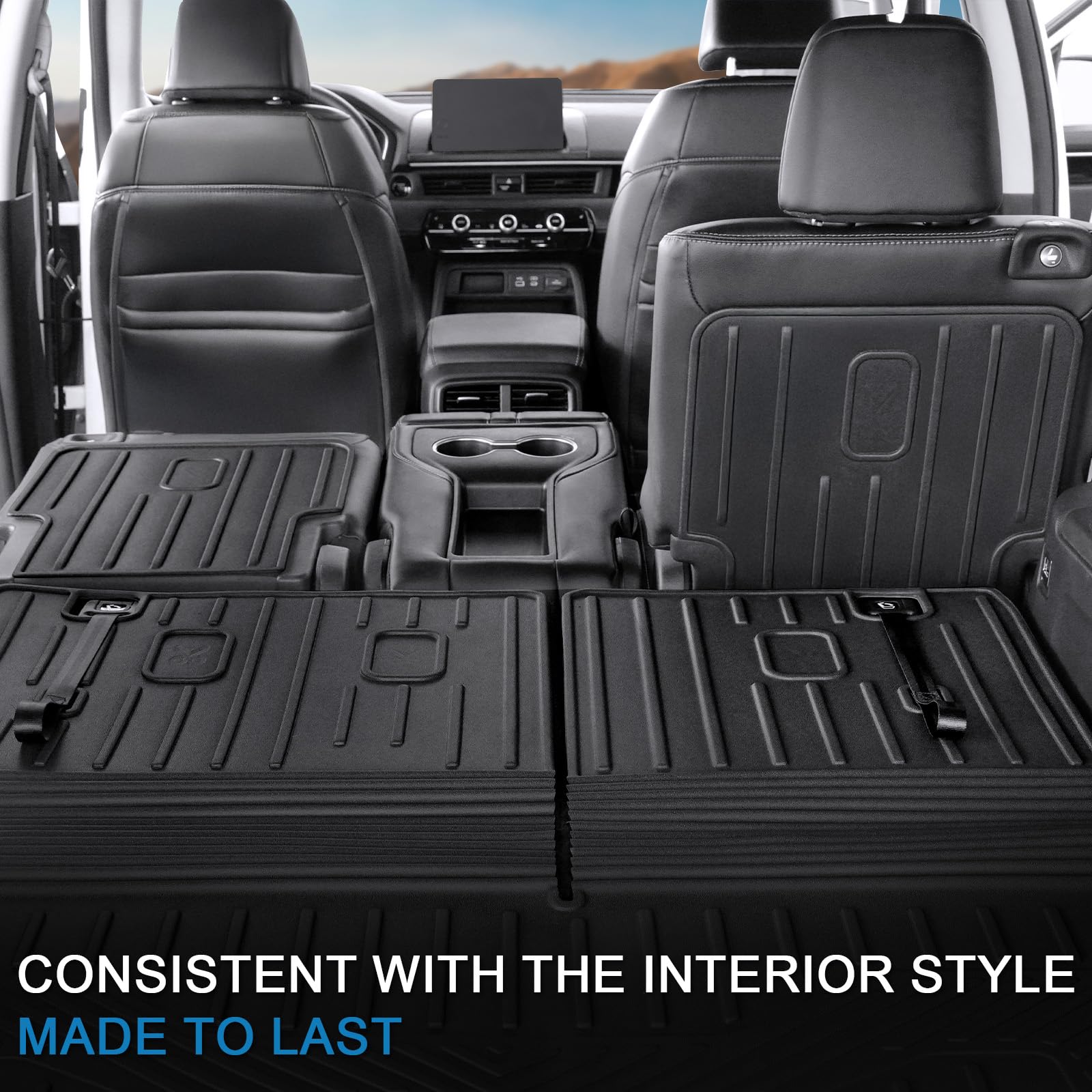 JOULARISE backrest mats for Honda Pilot 2024 fit guard 2nd-row seat backs from kicks