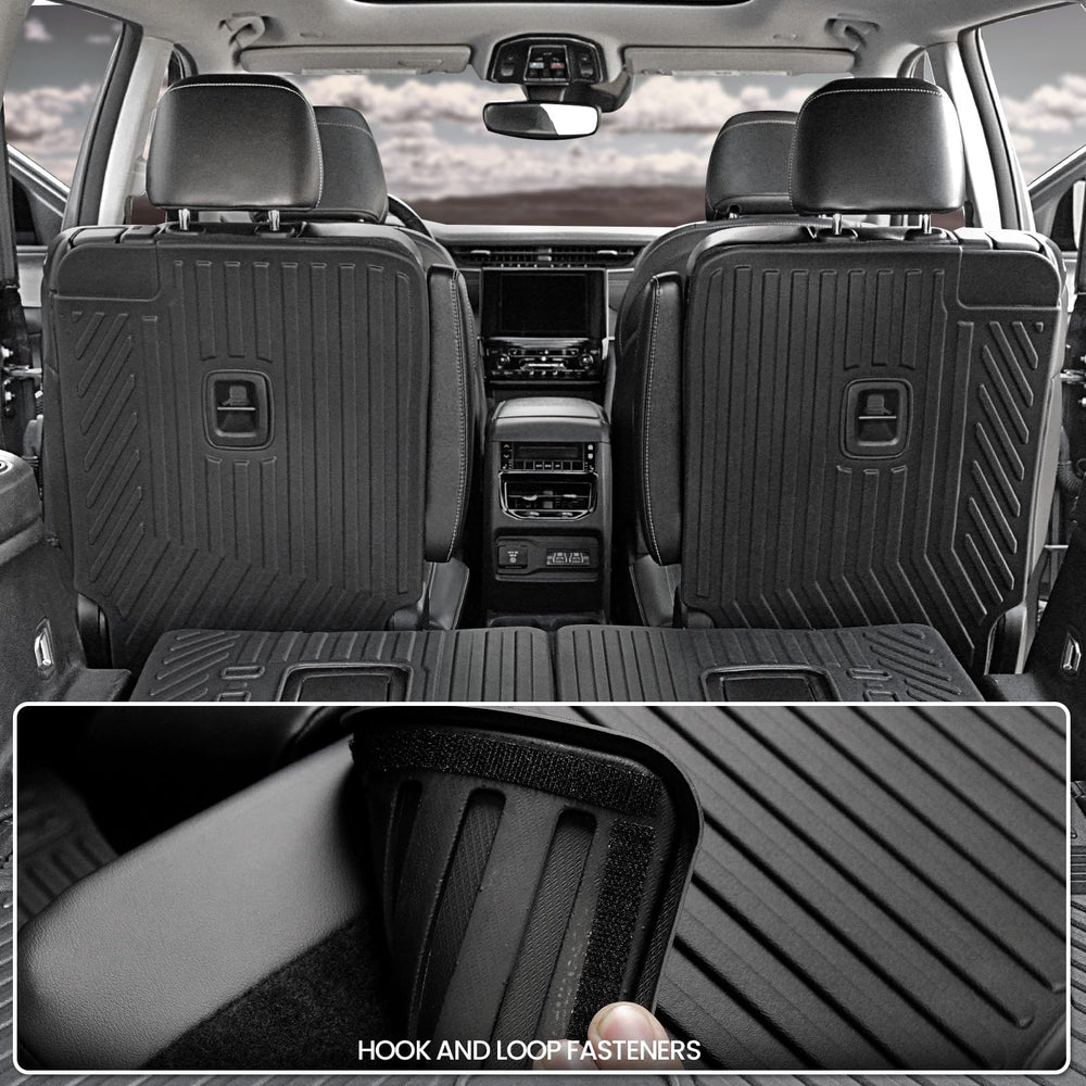 JOULARISE Jeep Grand Cherokee L 6-seater kick mats protect rear seats.