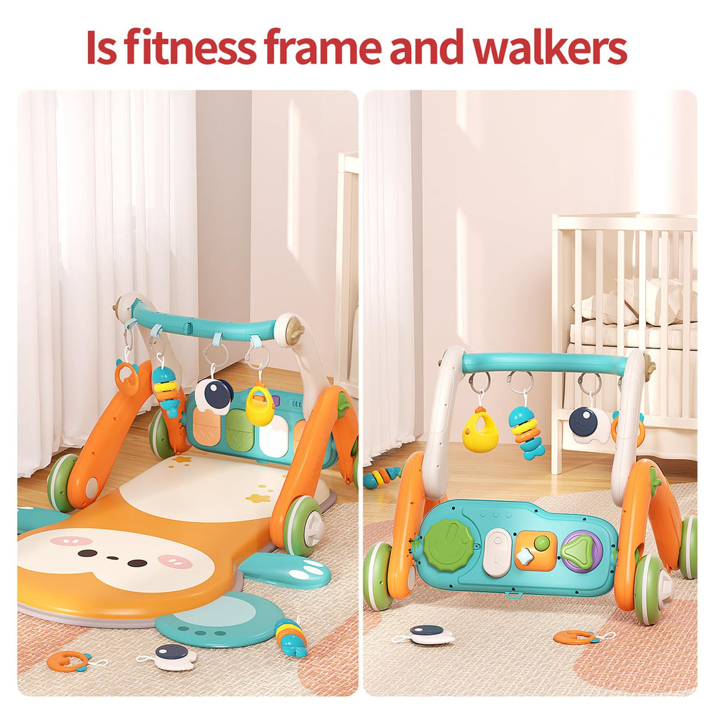 Jovow baby gym easy-assembly design simplifies setup for quick play moments.