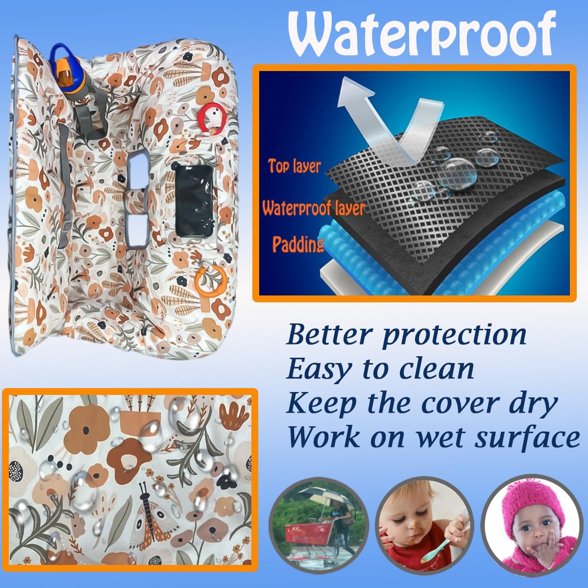JOWEY padded comfort helps toddlers sit comfortably