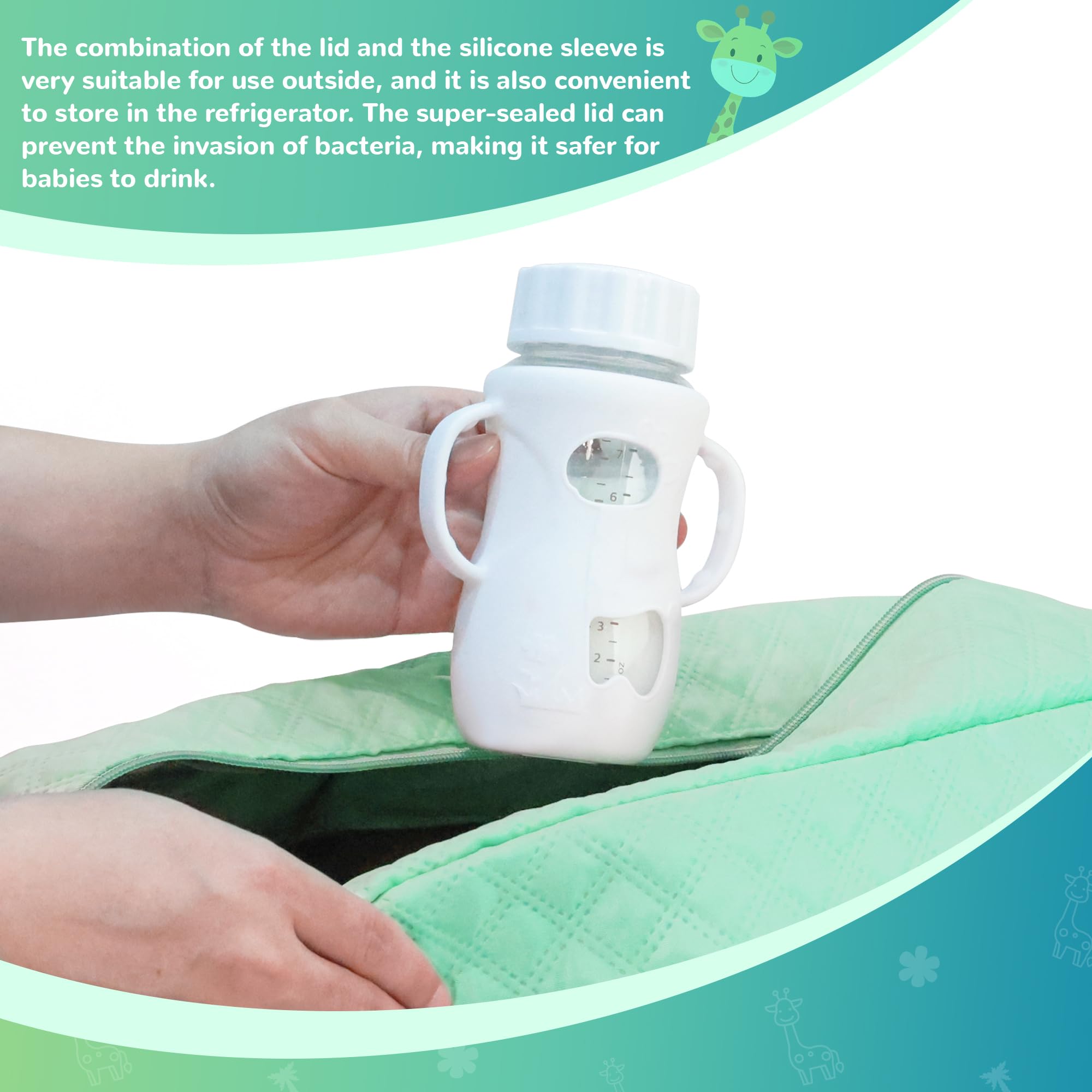 Joxodak dishwasher-safe silicone sleeve is easy to clean after bottles