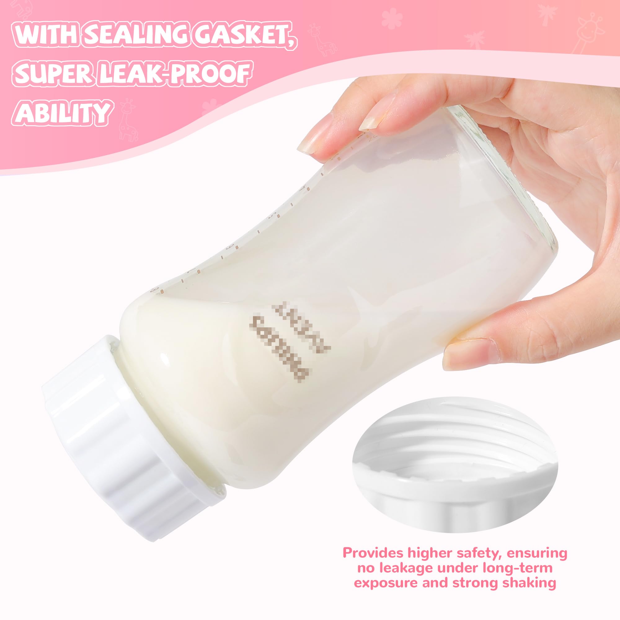 Joxodak drop-resistant sleeve shields the glass bottle from shocks.