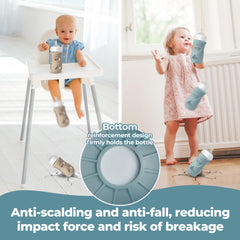Joxodak Philips Avent sleeve, 8oz, dishwasher-safe, simplifies cleaning after meals.