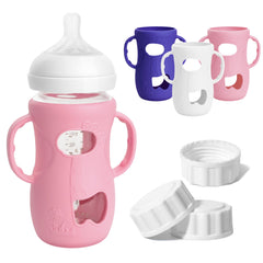 Joxodak silicone sleeve white 8oz protects Philips Avent bottle with an easy grip.