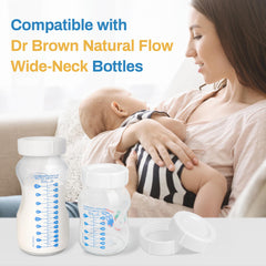 Joxodak travel cap for wide-neck 9oz bottles provides reliable seals during travel