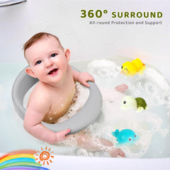 Joy Anan newborn essentials bath seat supports babies 6 months and up.