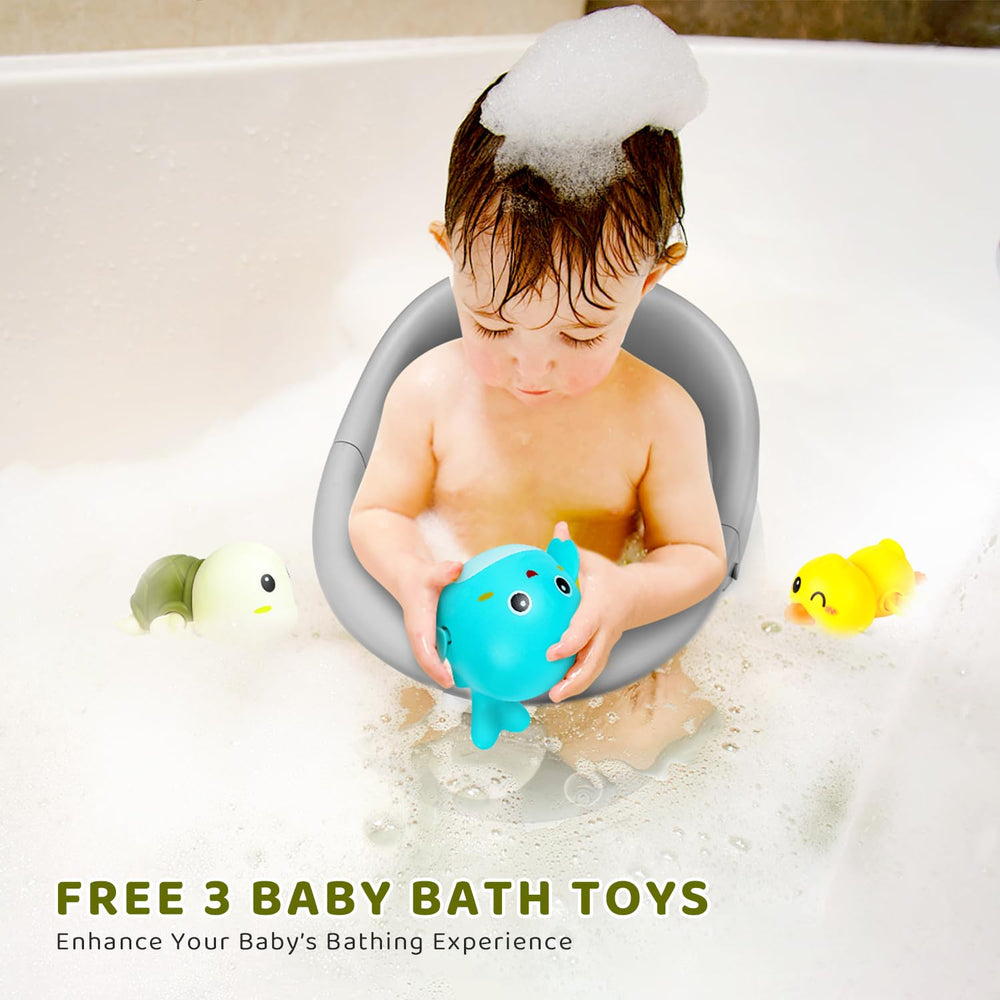 Joy Anan Bath Seat open armrest eases entry and exit during baths.