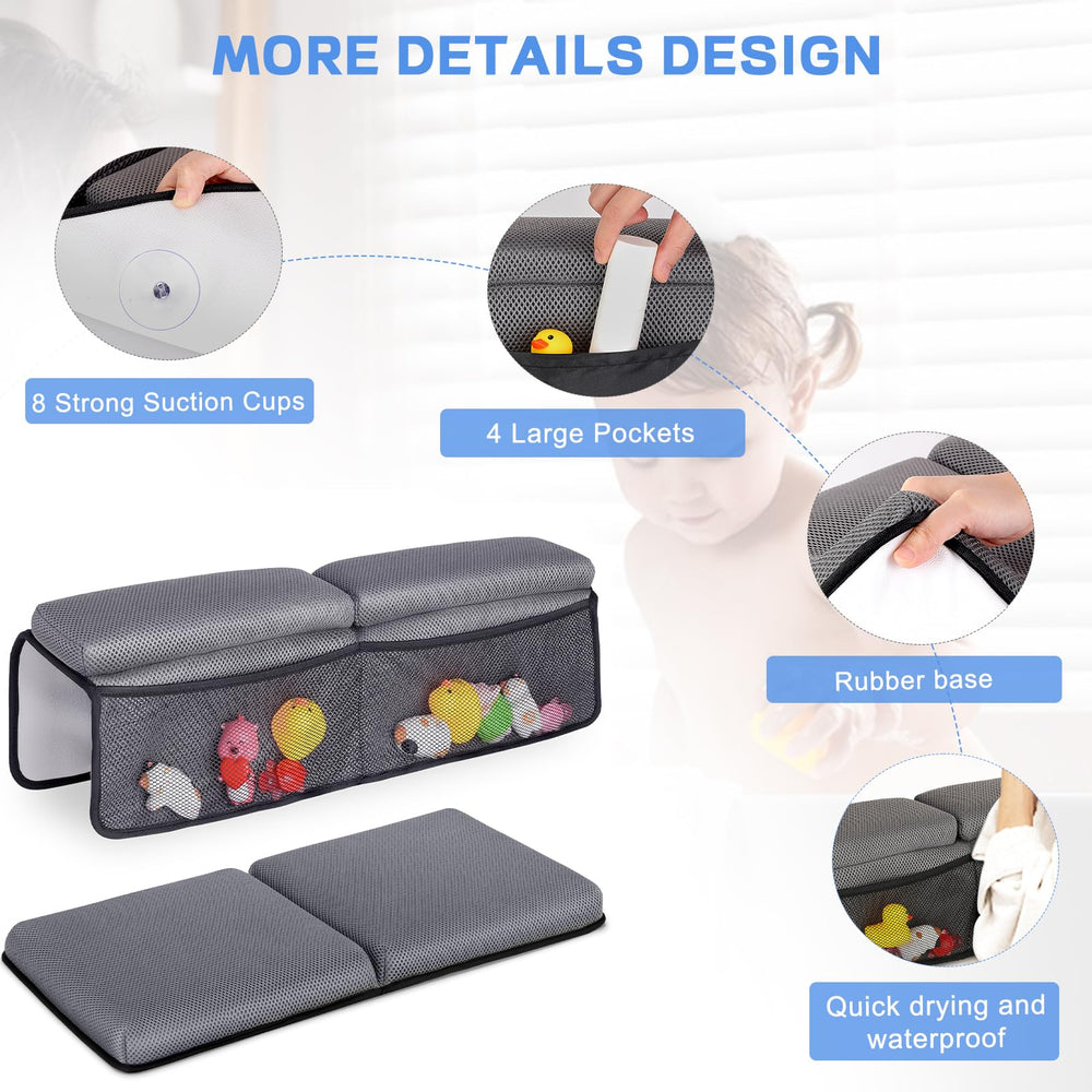 JOY ANAN bath toys organizer pockets keep toys within reach during bath time.