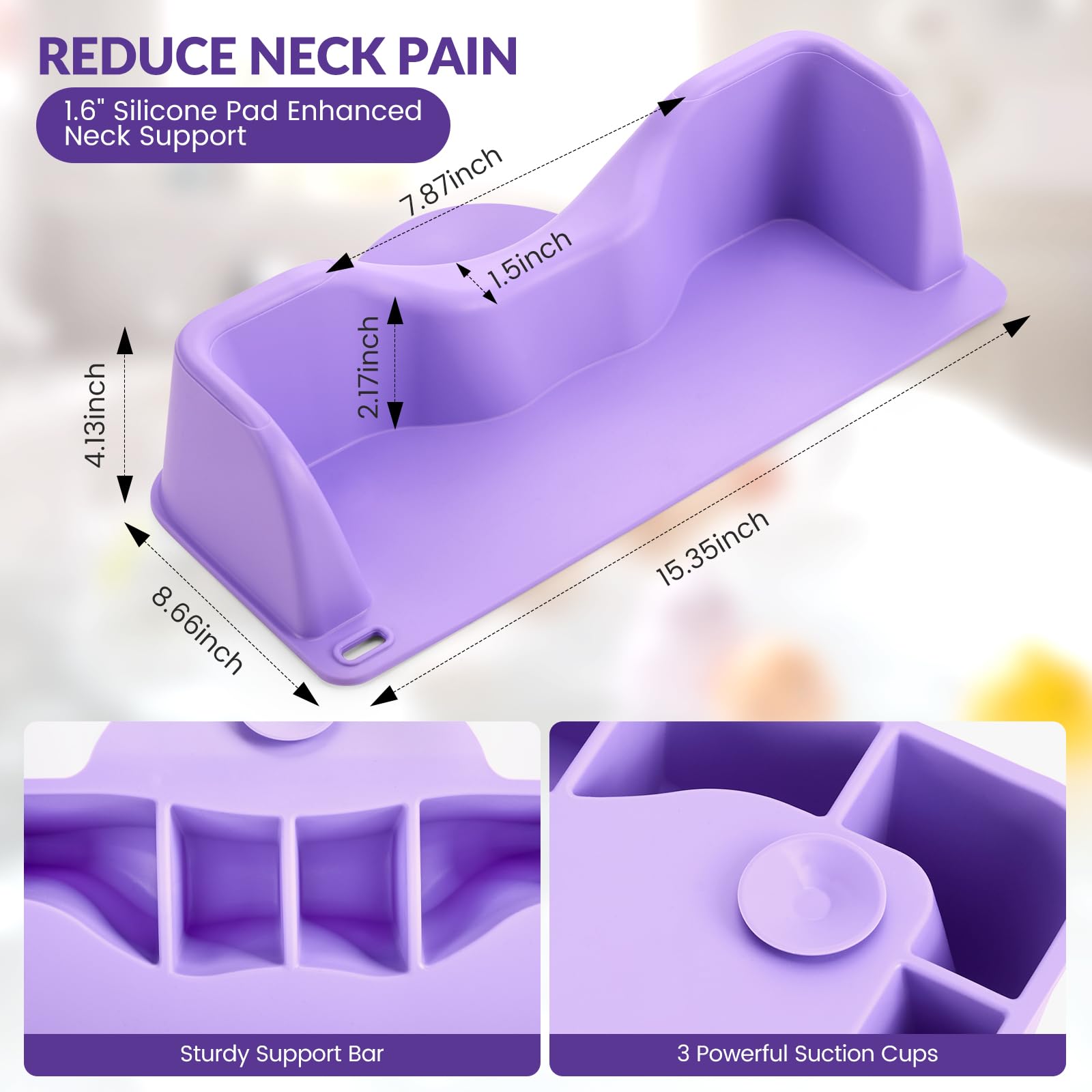JOY ANAN wide-silicone-pad reduces neck tension during use