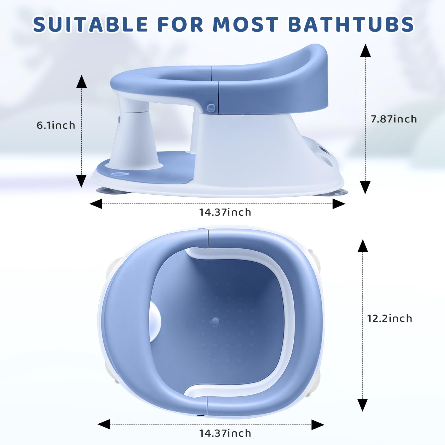 JOY ANAN baby-in-bath using seat provides hands-free mom time