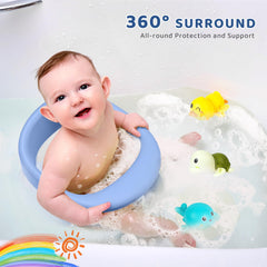 JOY ANAN bath seat open-armrest shows easy in-and-out for babies