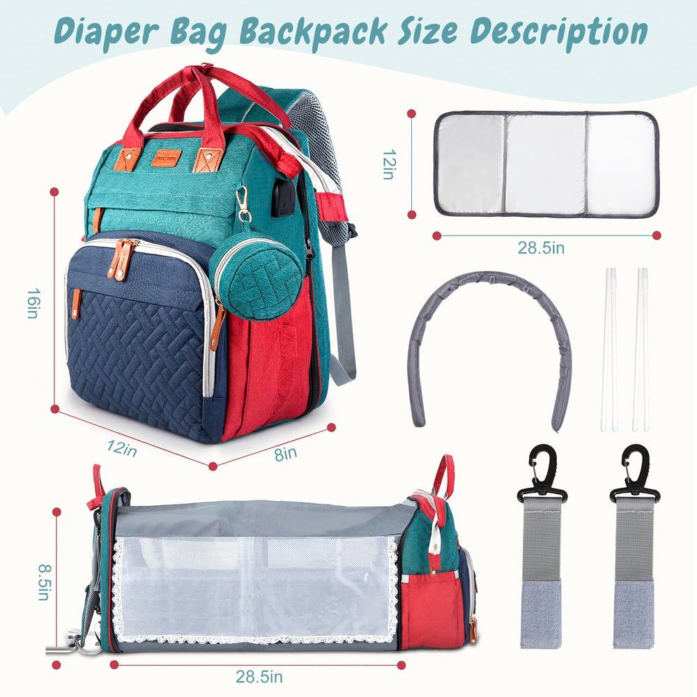 JOYCE diaper bag waterproof fabric for easy wipe-clean days.