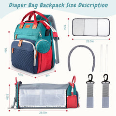 JOYCE diaper bag waterproof fabric for easy wipe-clean days.