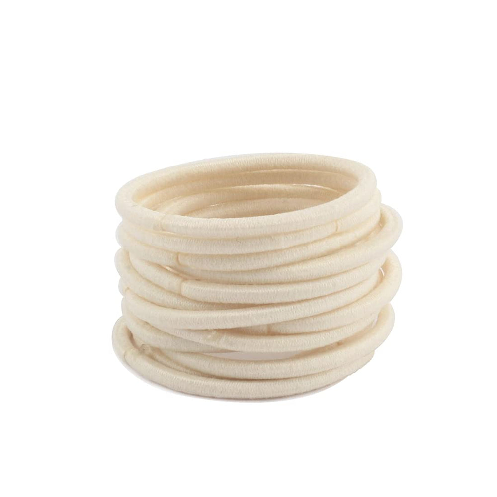 Joyeah beige-blonde hair ties for DIY styling and quick everyday ponytails.