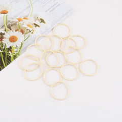 Joyeah seamless 2mm hair ties beige show snag-free styling for soft baby hair.