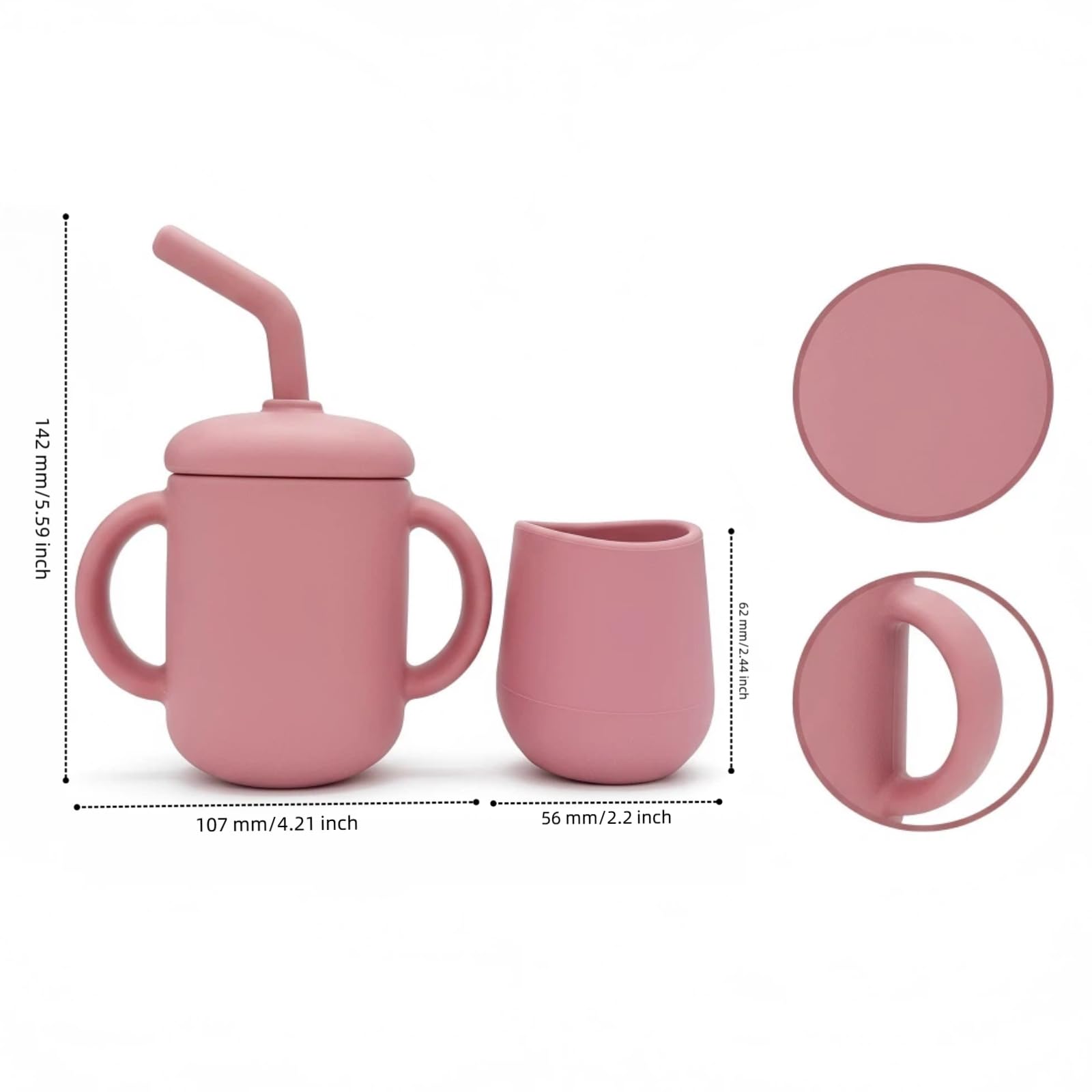 JoyerBaby durable silicone cups withstand freezing to 428°F for versatile drinks.
