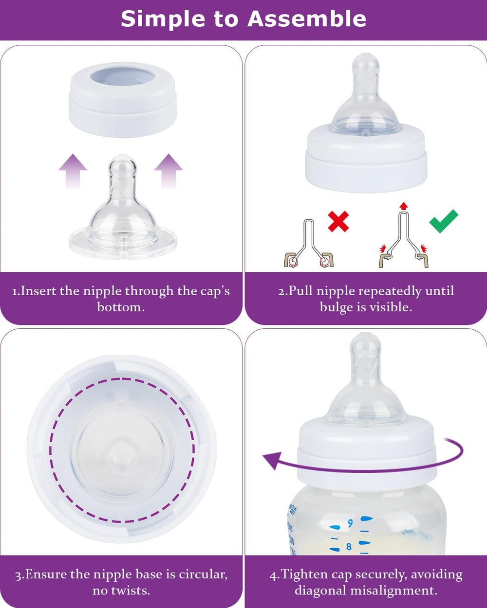 Joyfeed baby at mealtime with silicone nipple highlights natural feeding experience