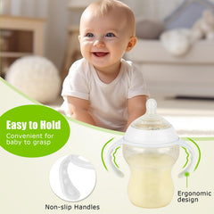 joyfeed ergonomic soft-grip handles improve self-feeding for tiny hands