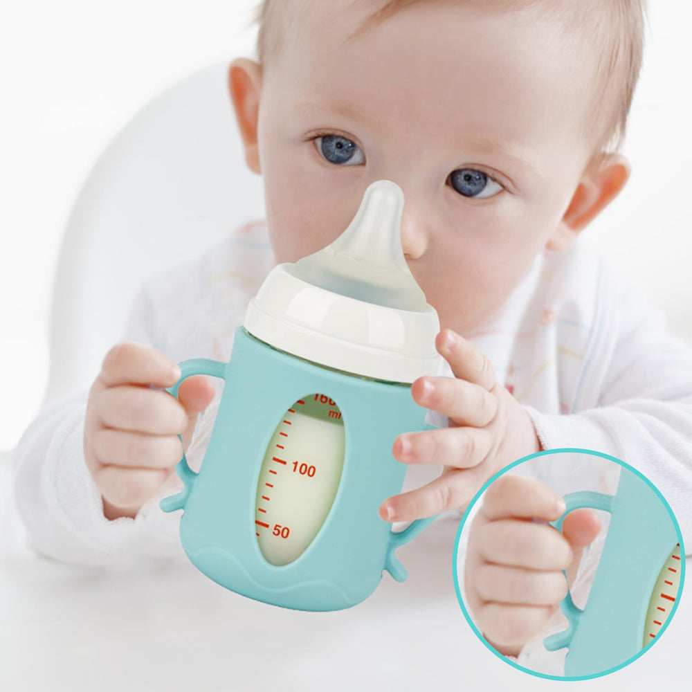 Joyfeed glass bottle protection sleeve improves grip and reduces slip risk