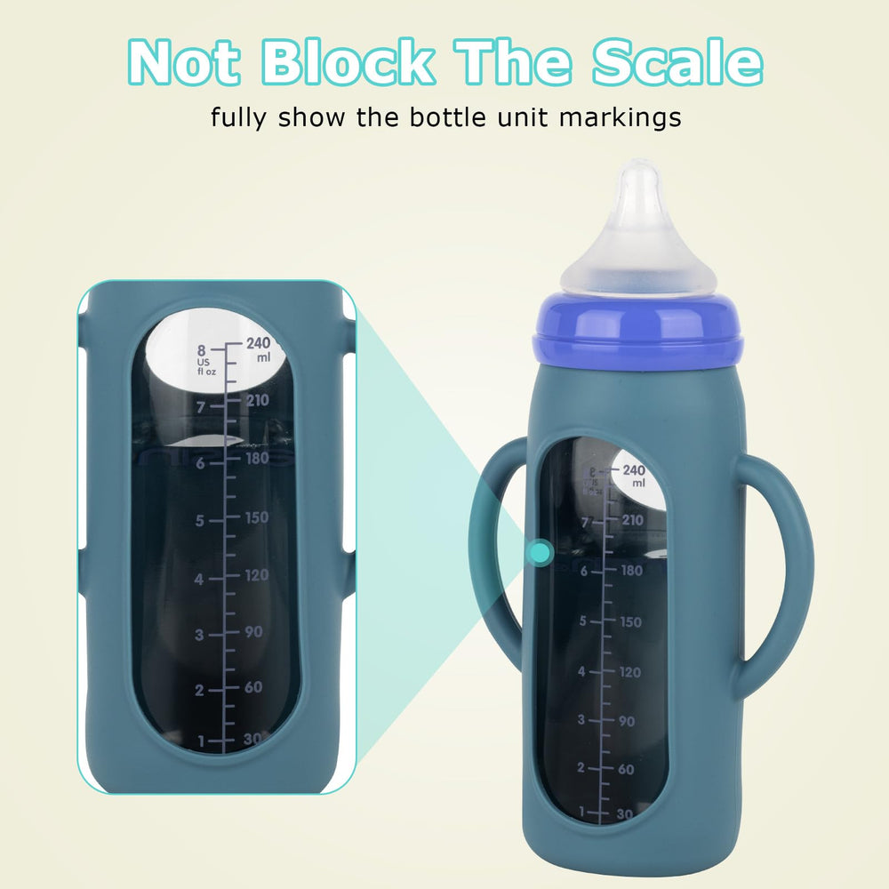Joyfeed Lansinoh 8oz bottle sleeve provides heat insulation to protect fingers