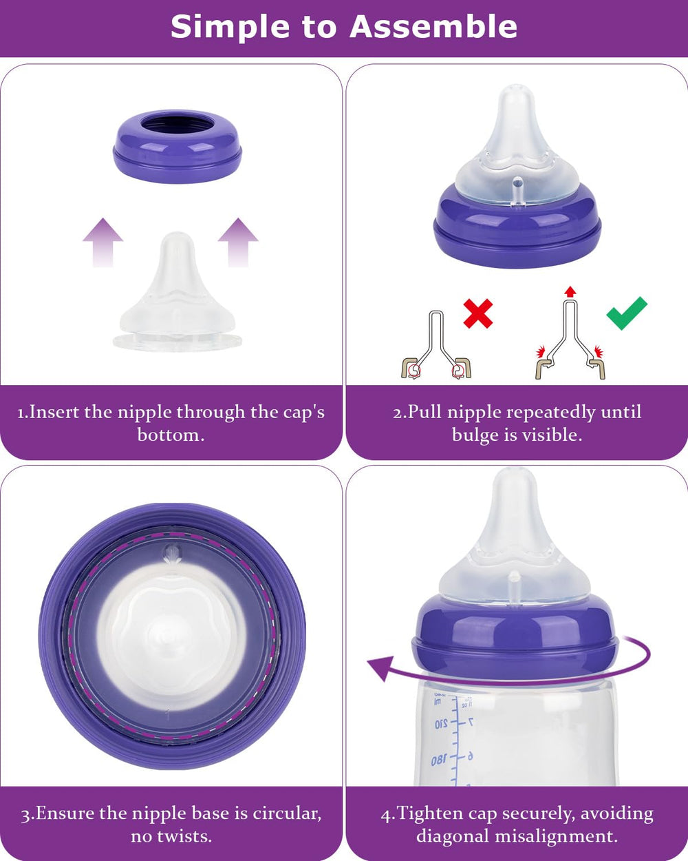 Joyfeed nipples compatible with Lansinoh and Spectra bottles for busy parents