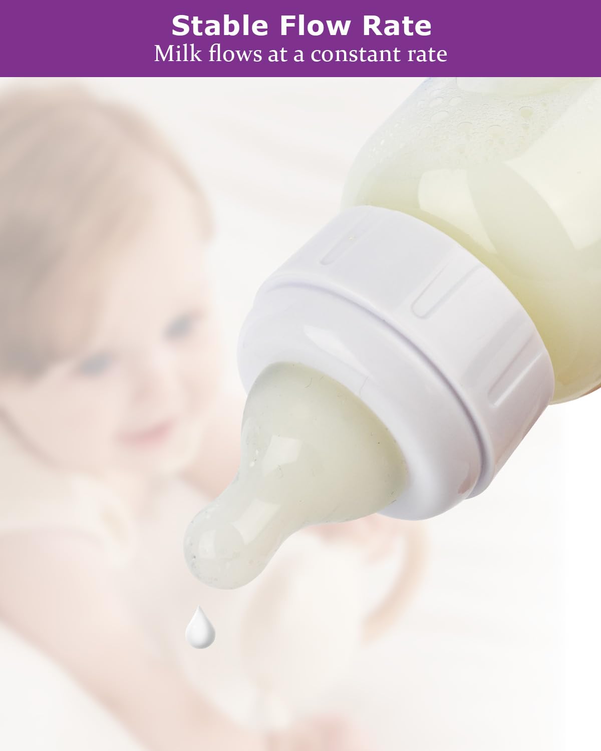 Joyfeed nipple showing compatibility with Dr. Brown's Narrow bottle