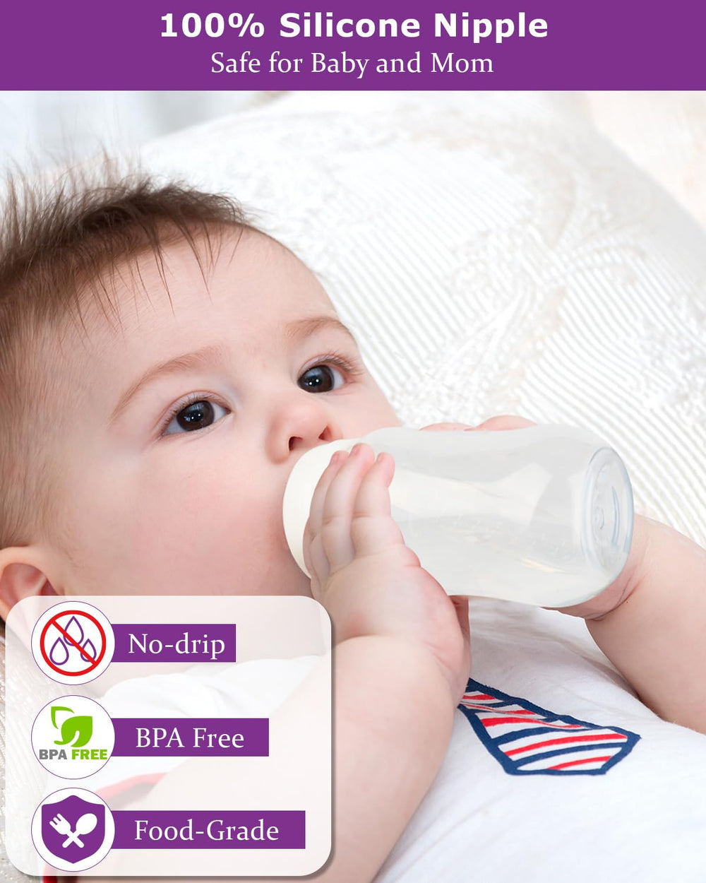 Joyfeed Seamless-Transition Nipple supports bottle-to-cup progression during early self-feeding