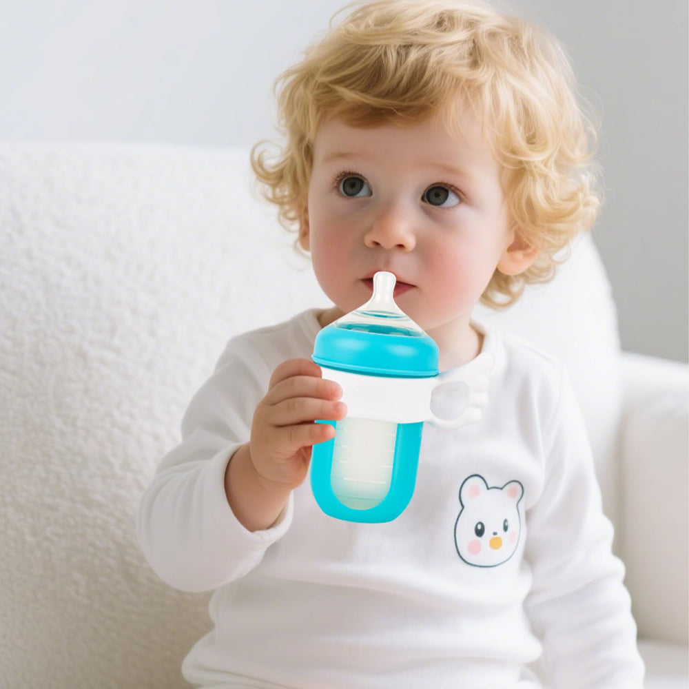 joyfeed self-feeding-support enhances tiny hands grip during mealtime routines.
