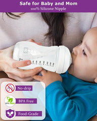 Joyfeed self-sealing leak-proof nipple prevents spills during everyday feeding.