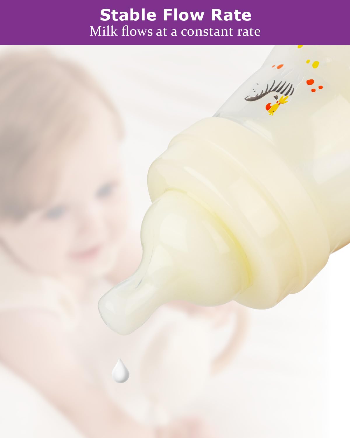 Joyfeed nipple easy-clean design with simple disassembly for busy families