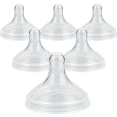 Joyfeed silicone nipple Level 1 fits Dr. Brown's Wide-Nick bottles for newborn-friendly slow flow
