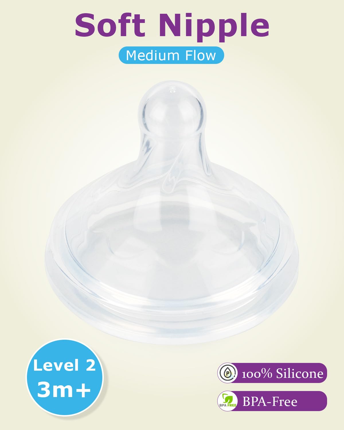 Joyfeed Level 2 medium-flow bottle setup demonstrating steady feeding pace