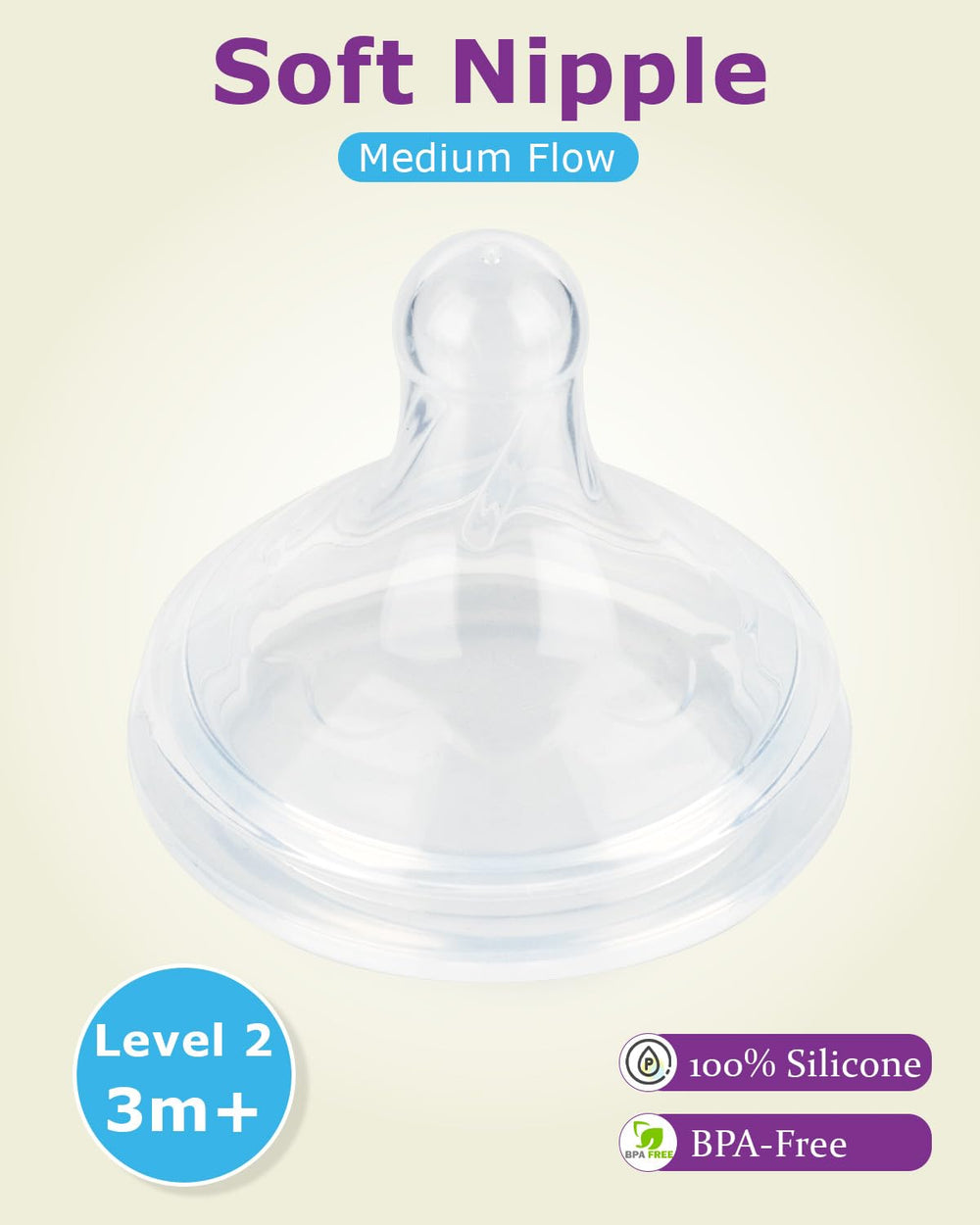 Joyfeed Level 2 medium-flow bottle setup demonstrating steady feeding pace