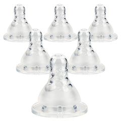 Joyfeed silicone nipple Level 3 fast-flow side view for growing babies